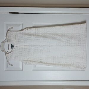 Cynthia Rowley Eyelet Lace Dress  100% Cotton Sleeveless Airy Keyhole Size 6